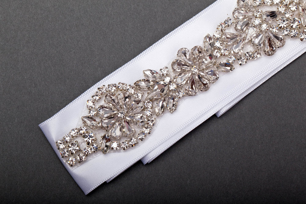 Flower Line Wedding Dress Belt