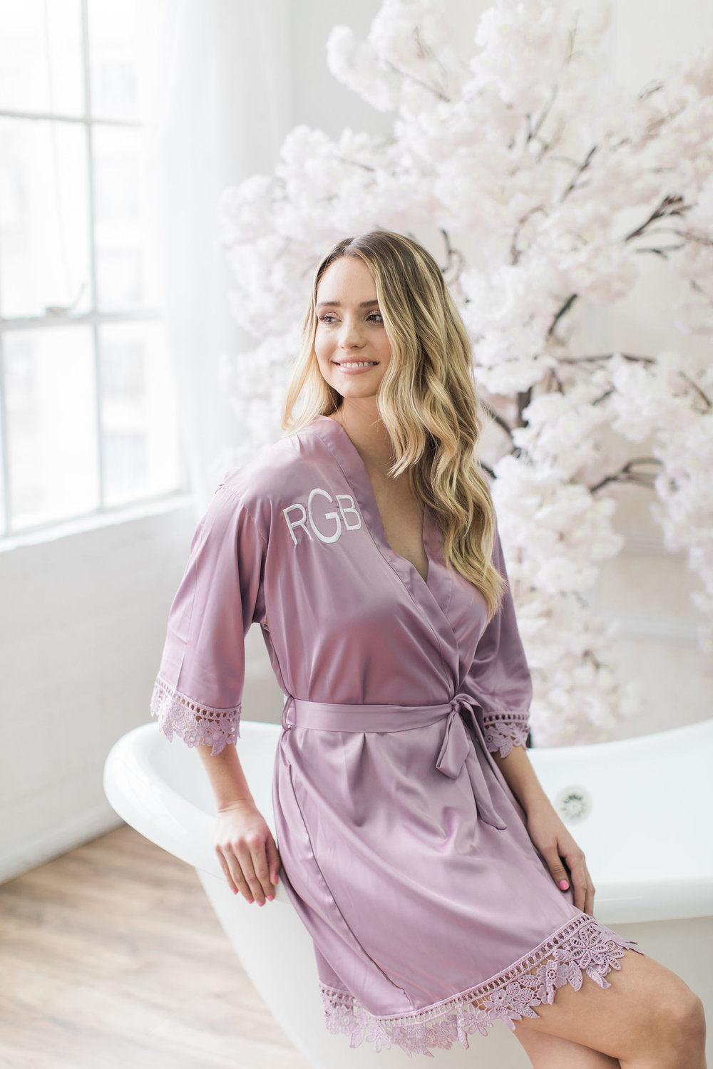 Lavender Lace Robe