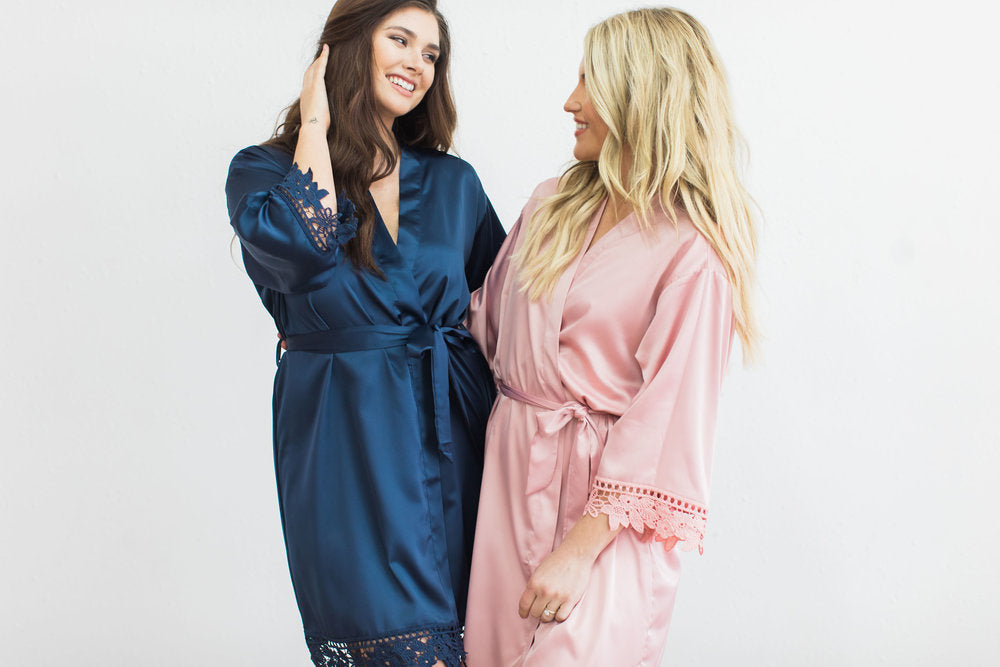 Blush Lace Robe