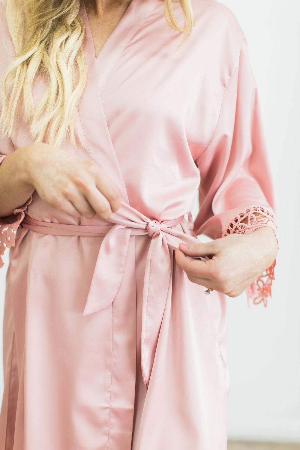 Blush Lace Robe