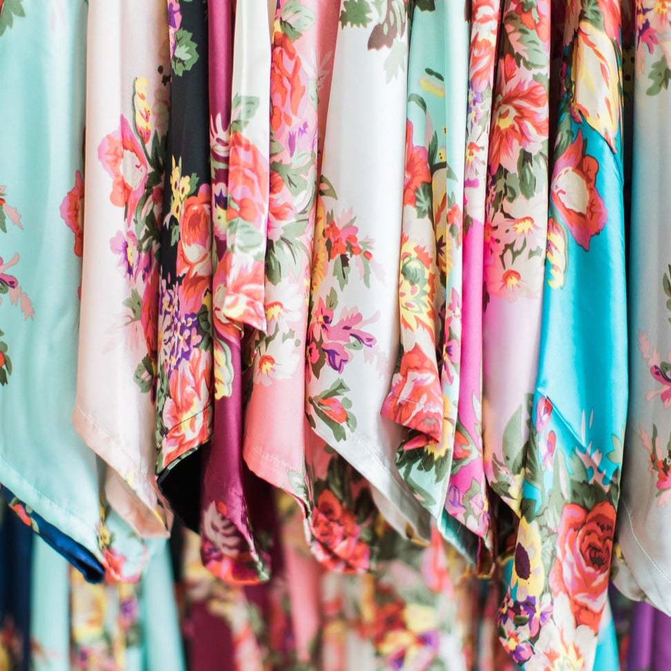 Blush Floral Bridesmaid Robe