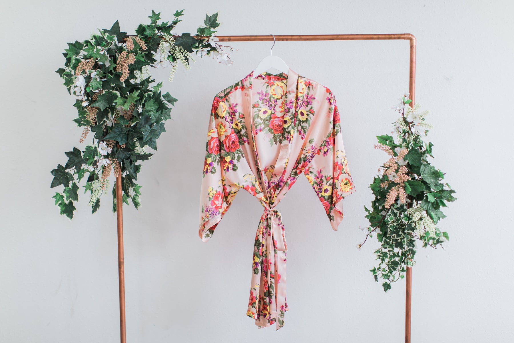 Blush Floral Bridesmaid Robe