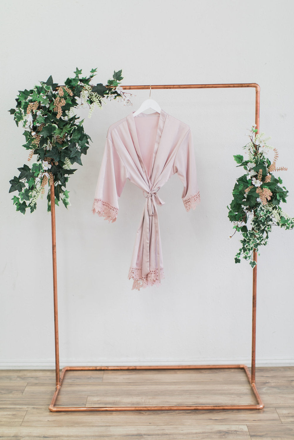 Nude Lace Robe