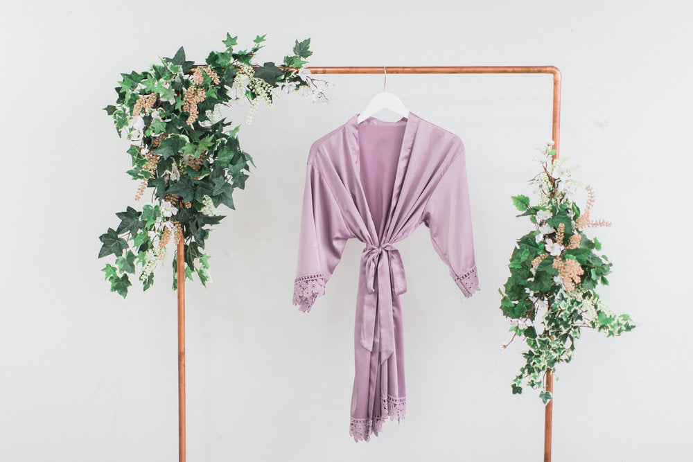 Lavender Lace Robe