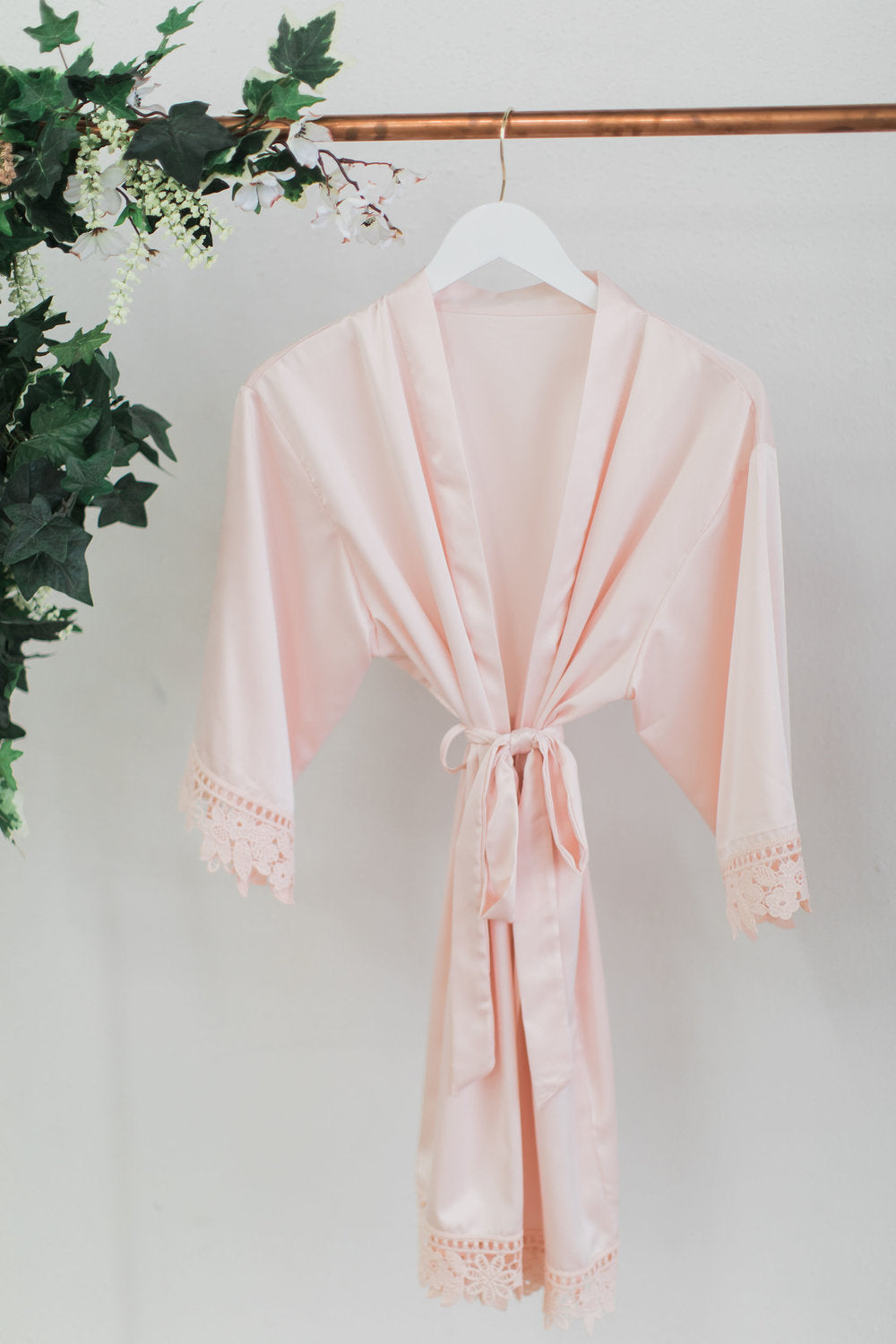 Blush Lace Robe