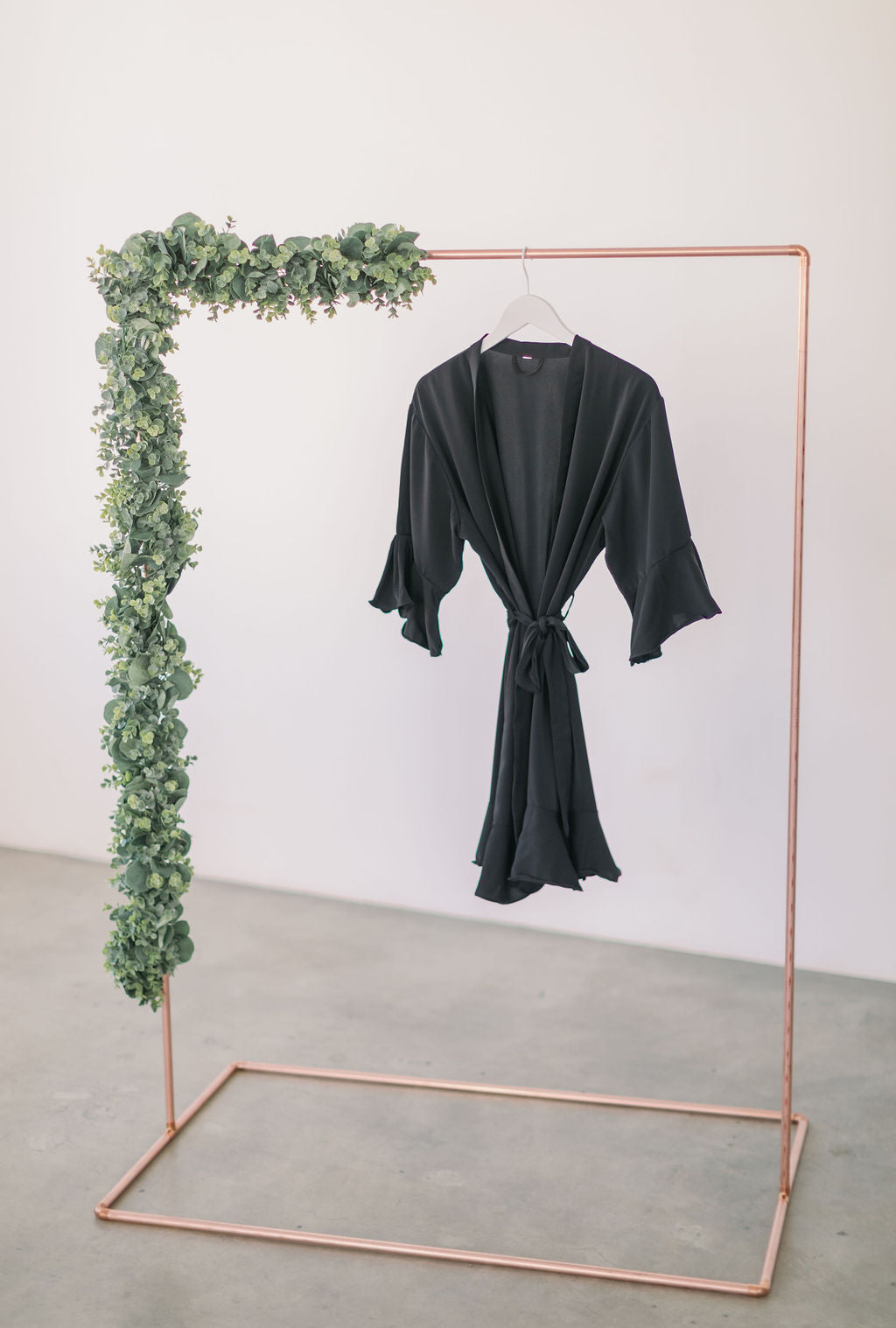 Black Ruffle Robe