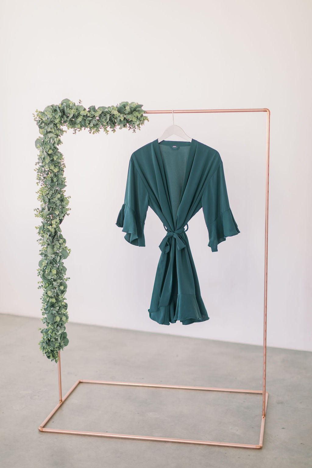 Emerald Green Ruffle Robe