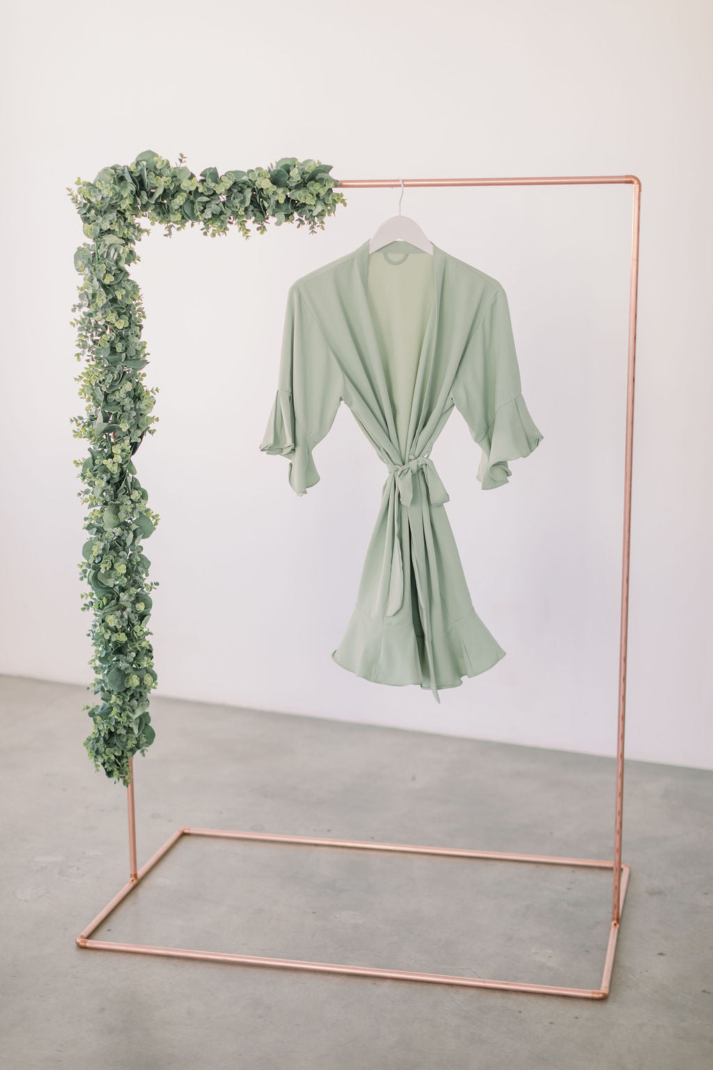 Sage Ruffle Robe