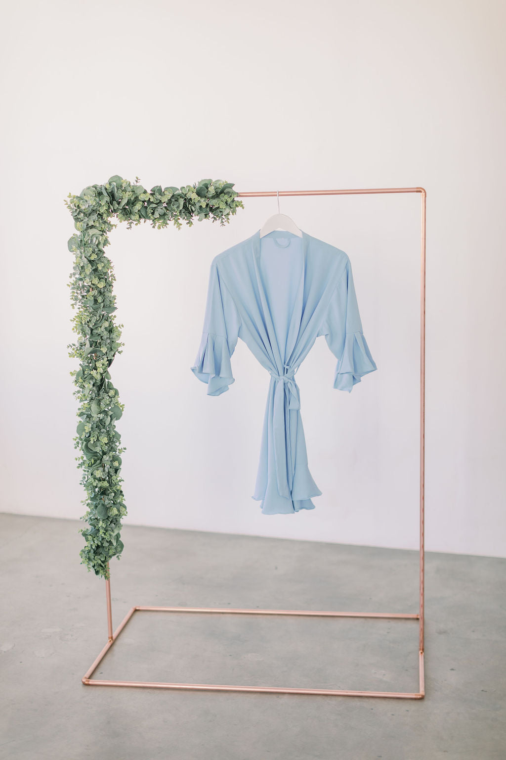 Sky Blue Ruffle Robe