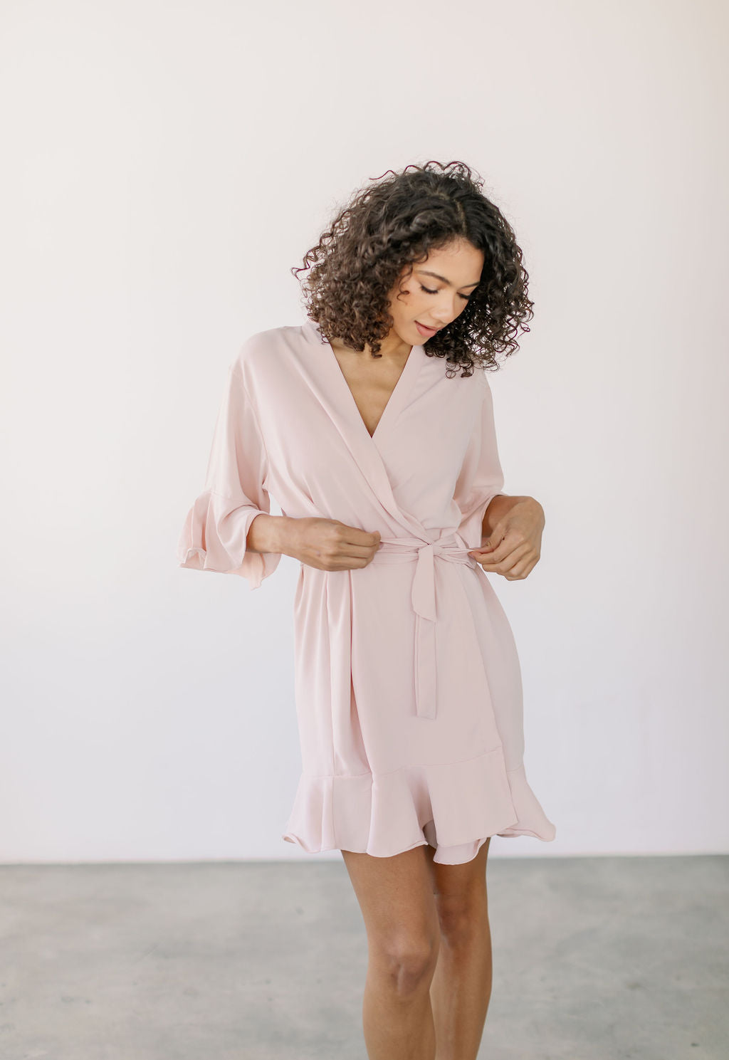 Blush Ruffle Robe