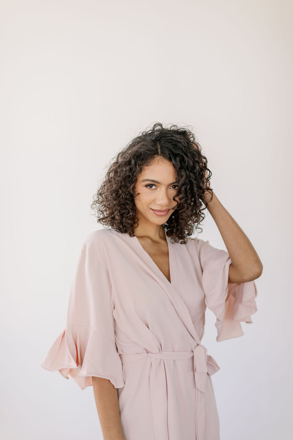 Blush Ruffle Robe