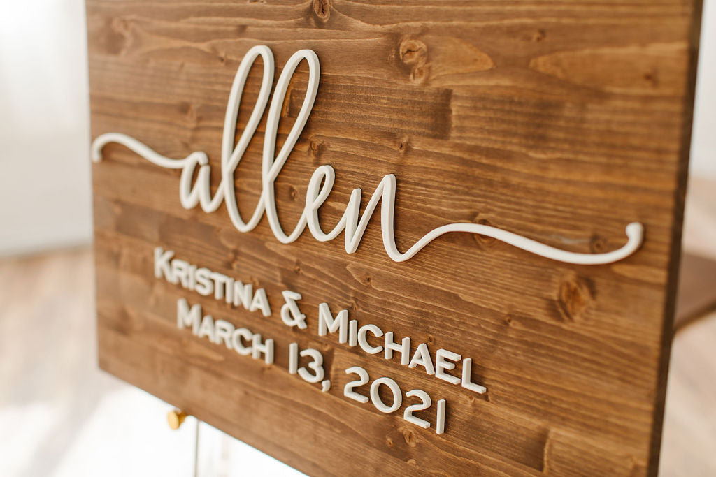 Custom Wedding Sign