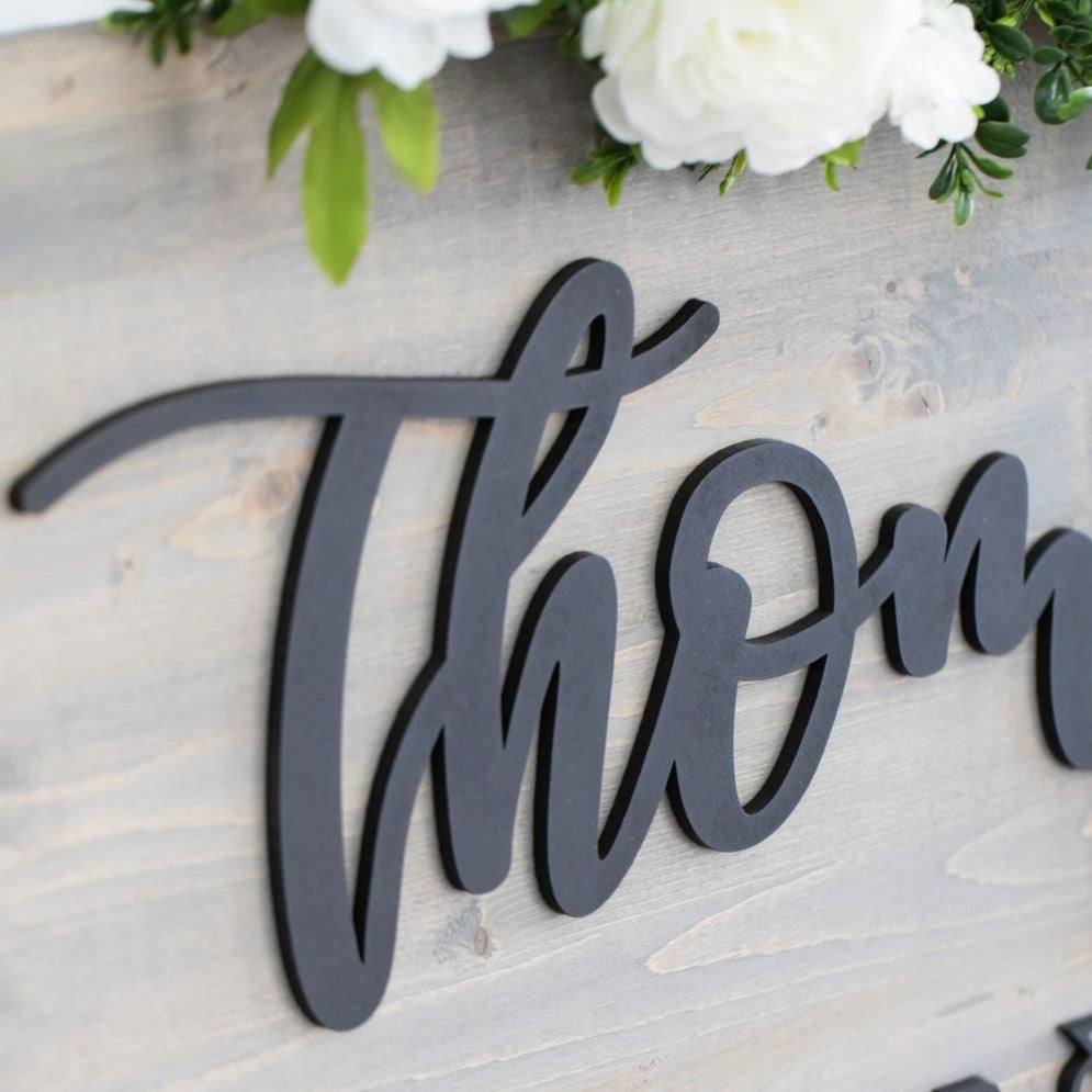 Personalized Last Name Sign