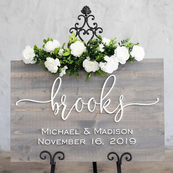 Custom Wedding Sign