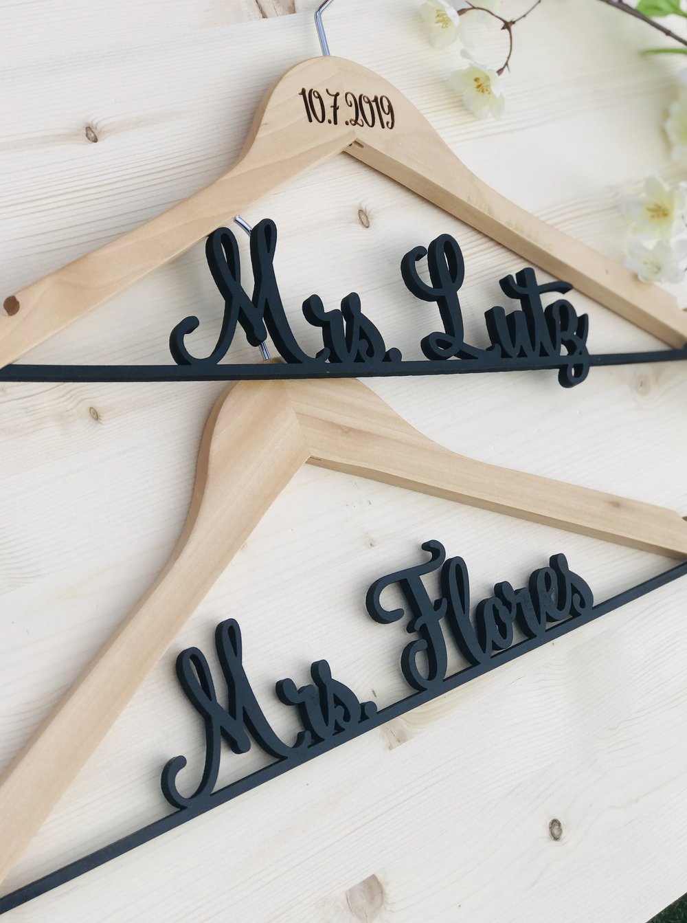 Personalized Wood Name Hangers