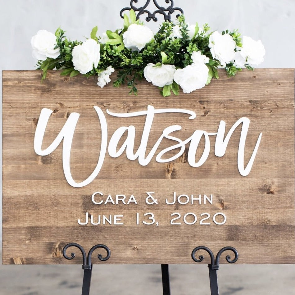 Personalized Last Name Sign